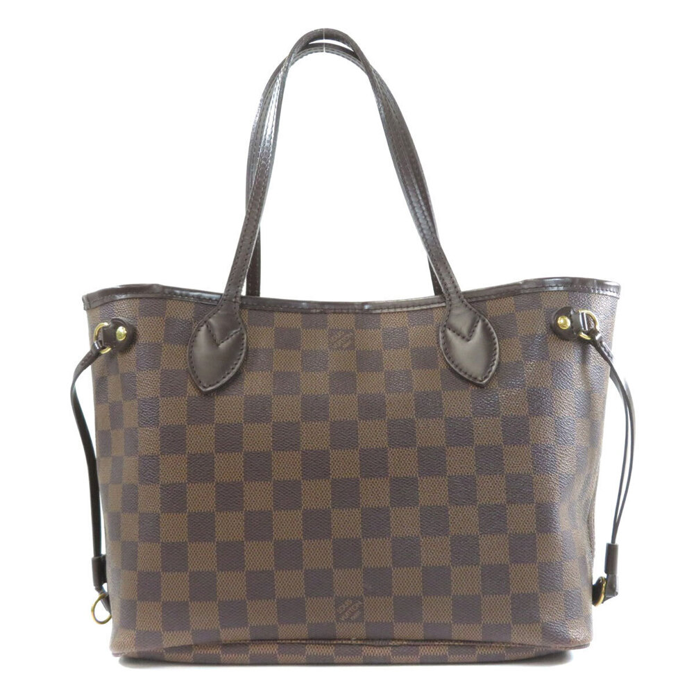 Louis Vuitton Neverfull Damier Brown Tote Canvas Ebene Bag Brown